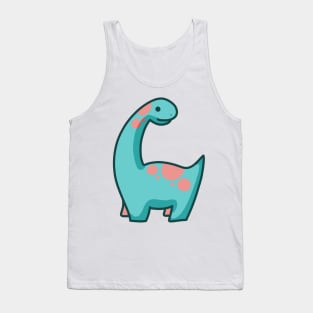 Cute Long Neck Dinosaur, Brontosaurus, Brachiosaurus Tank Top